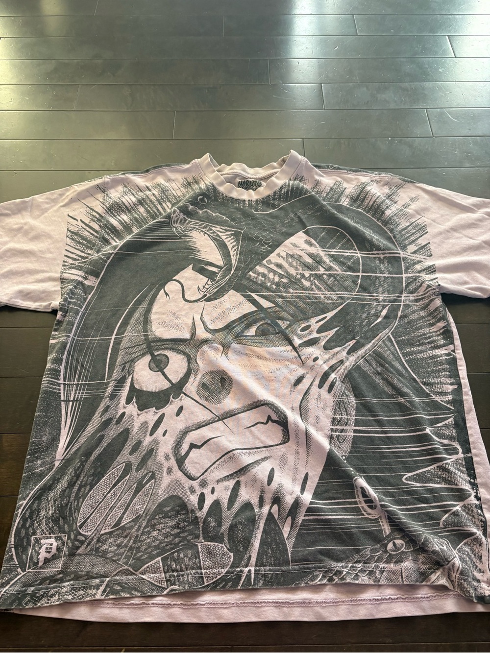 Early 2000s Naruto AOP tee